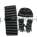 Mode Dame Stricken Winter Warm gedruckt Polar Fleece Set